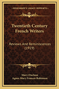 Twentieth Century French Writers