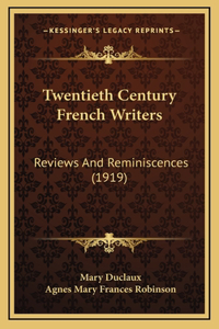 Twentieth Century French Writers