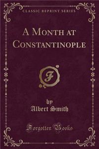 A Month at Constantinople (Classic Reprint)