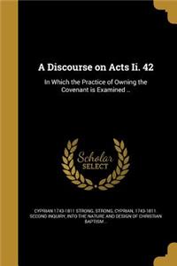 A Discourse on Acts Ii. 42