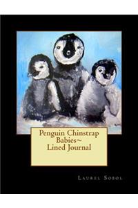 Penguin Chinstrap Babies Lined Journal