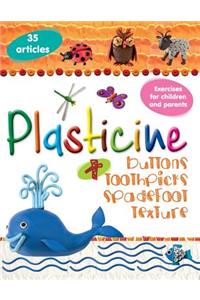 Plasticine + buttons, toothpicks, spadefoot, texture