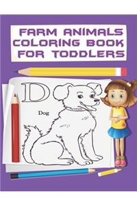 Farm Animals Coloring Book For Toddlers