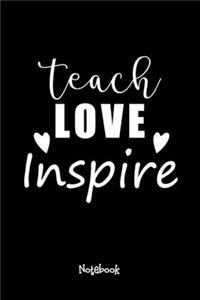 Teach Love Inspire-02 Journal Black Cover