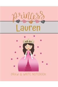 Princess Lauren Draw & Write Notebook