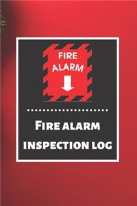 Fire alarm inspection log