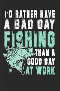 I'd rather have a bad day fishing than a good day at work