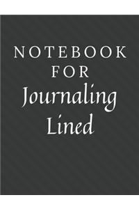 Notebook For Journaling Lined
