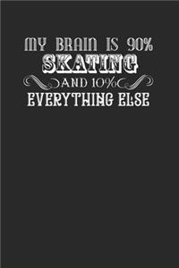 Funny Skating 120 Page Notebook Lined Journal for Skaters