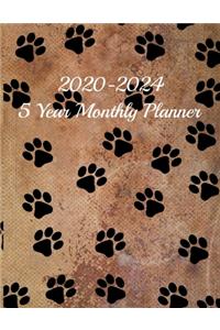 2020-2024 5 Year Monthly Planner