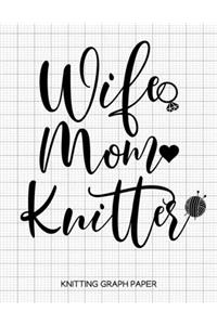 Wife Mom Knitter Knitting Graph Paper