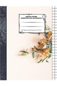 Graph Paper Composition Notebook