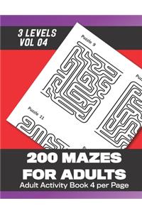 200 Mazes for Adults