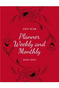 Two Year Planner Weekly And Monthly 2020-2021
