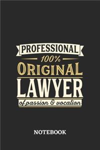 Professional Original Lawyer Notebook of Passion and Vocation