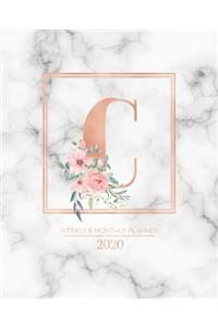 Weekly & Monthly Planner 2020 C