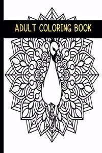 Adult Coloring Book: 50 Plus Unique Animals and Flower Stress Relief Mandala Arts Designs on Single-sided Paper to Color for Mind relaxation therapy