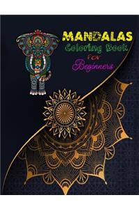 Mandalas Coloring Book For Beginners