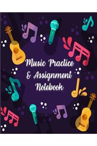 Music Practice & Assignment Notebook