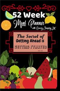 52 Week Meal Planner with Grocery Shopping List