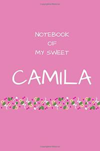 Notebook of my sweet Camila