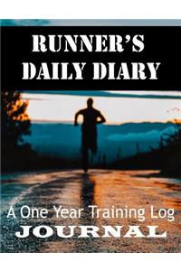 Runner's Daily Diary a One Year Training Log Journal