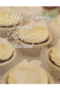 My Family Favorite Recipes Journal