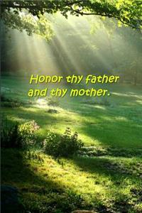 Religious Journal Fourth Commandment Traditional Wording