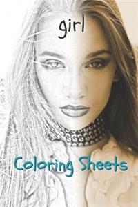 Girl Coloring Sheets