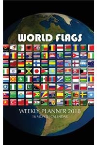 World Flags Weekly Planner 2018