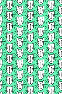 Bullet Journal Notebook for Cat Lovers Smiley Cats Pattern 4
