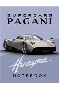 Supercars Pagani Huayra Notebook