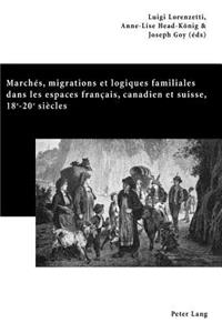 Marchés, Migrations Et Logiques Familiales Dans Les Espaces Français, Canadien Et Suisse, 18 E -20 E Siècles