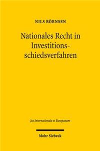 Nationales Recht in Investitionsschiedsverfahren