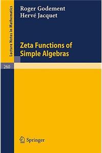 Zeta Functions of Simple Algebras