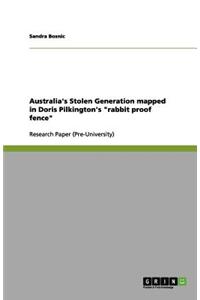 Australia's Stolen Generation mapped in Doris Pilkington's 