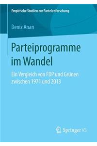 Parteiprogramme Im Wandel