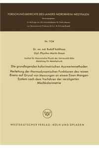 Die grundlegenden kalorimetrischen Auswertemethoden