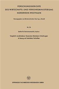 Vergleich Verschiedener Generator-Metadyne-Schaltungen in Bezug Auf Statisches Verhalten