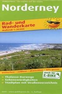 Norderney, cycling and hiking map 1:20,000