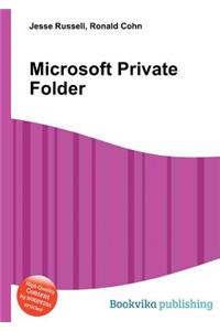 Microsoft Private Folder