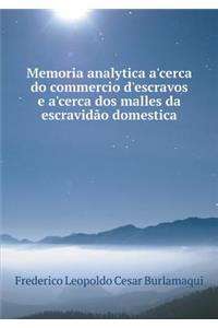Memoria Analytica A'Cerca Do Commercio d'Escravos E A'Cerca DOS Malles Da Escravidão Domestica