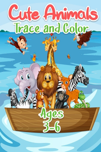 Cute Animals Trace And Color