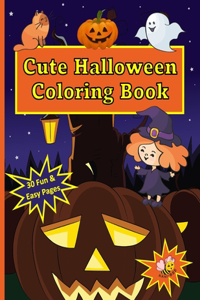 Cute Halloween Coloring Book