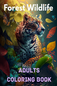 Forest Wildlife Adults Coloring Book
