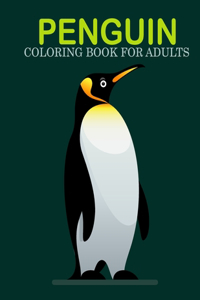 Penguin coloring book for adults