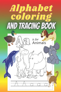 Alphabet Coloring And Tracing Book