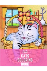 Cute Cats Coloring Book