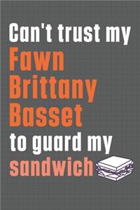 Can't trust my Fawn Brittany Basset to guard my sandwich