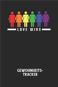 LOVE WINS - Gewohnheitstracker